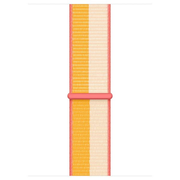Apple Bracelet Sport Loop Apple Watch Series 1 t/m 11 / SE / Ultra (44/45/46/49 mm) - Maize/White