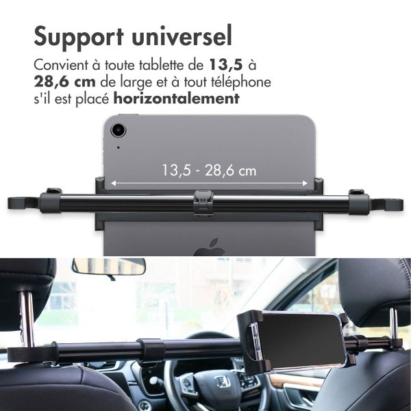 imoshion Support de tablette pour voiture - Appui-tête - Universel - Réglable