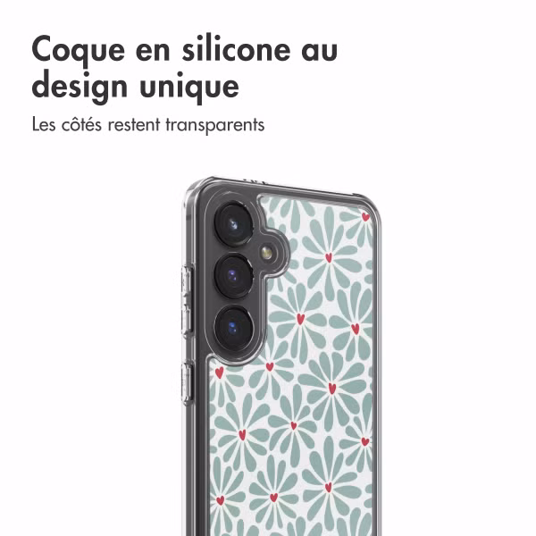 imoshion Coque Design Samsung Galaxy S24 - Bloom Love Sage Green