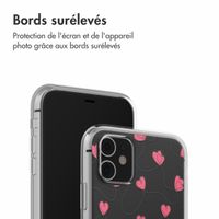 imoshion Coque design pour iPhone 11 - Dusty Rose Connected Hearts