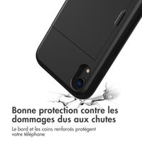 imoshion Coque arrière avec porte-cartes Apple iPhone Xr - Noir