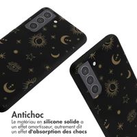 imoshion Coque design en silicone avec cordon Samsung Galaxy S21 - Sky Black