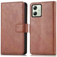 imoshion Étui de télephone portefeuille Motorola Moto G54 - Marron