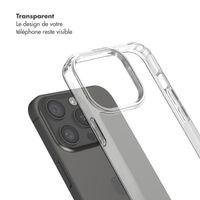 Selencia Coque arrière avec crochets amovibles Apple iPhone 15 Pro - Transparent
