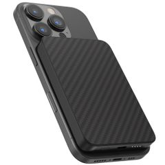 Accezz Powerbank Kevlar 5 000 mAh - MagSafe et Qi - Noir