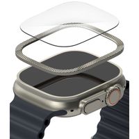 Ringke Bezel Styling + Protection d'écran Apple Watch Ultra - 49 mm - Knurling Titanium