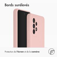 Accezz Coque Liquid Silicone Samsung Galaxy A53 - Rose