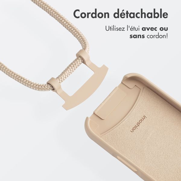 imoshion Coque de couleur avec cordon amovible MagSafe iPhone 16 Pro Max - Nude