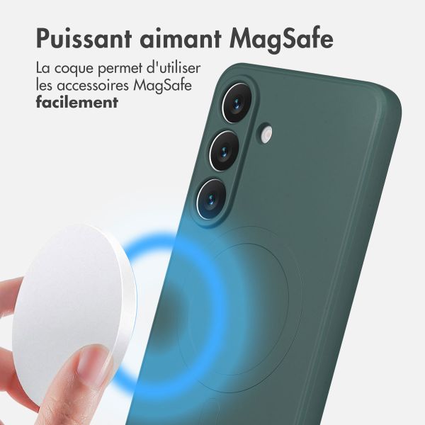 imoshion Coque Couleur avec MagSafe Samsung Galaxy S25 FE - Vert foncé