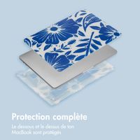 imoshion Coque Design Laptop MacBook Pro 14 pouces (2021 / 2023 M3 chip / 2024 M4 chip) - A2442 / A2779 / A2918 / A3112 / A3185 / A3401 - Flower Tile