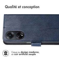 imoshion Étui de téléphone portefeuille Luxe Oppo A98 - Bleu foncé