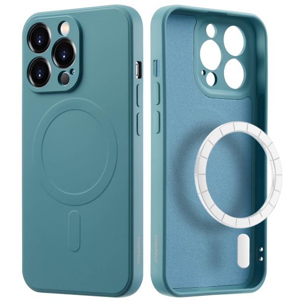 imoshion Coque Couleur avec MagSafe iPhone 14 Pro Max - Smoke Green