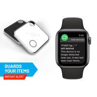 Fixed Tag - Tracker Bluetooth pour iOS - 4 pack - Noir / Blanc