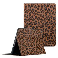 Selencia Coque tablette Sabi avec imprimé léopard Apple iPad 9 (2021) 10.2 pouces / iPad 8 (2020) 10.2 pouces / iPad 7 (2019) 10.2 pouces - Mocha Brown