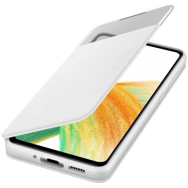 Samsung Original Coque S View Samsung Galaxy A33 - Blanc