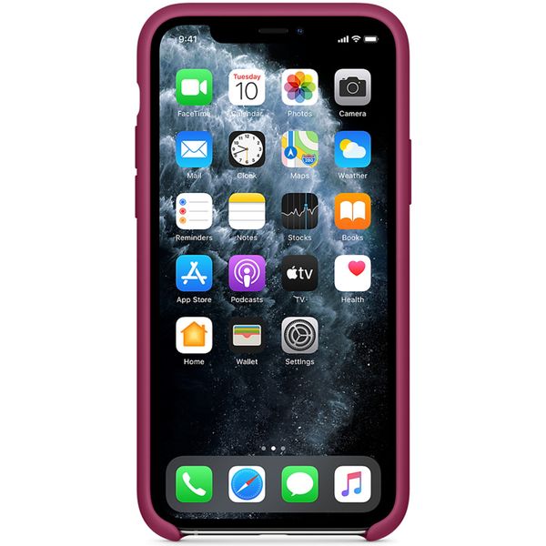 Apple Coque en silicone Apple iPhone 11 Pro - Pomegranate
