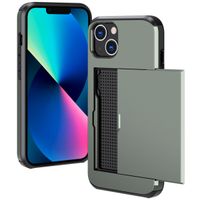 imoshion Coque arrière avec porte-cartes Apple iPhone 13 - Vert foncé