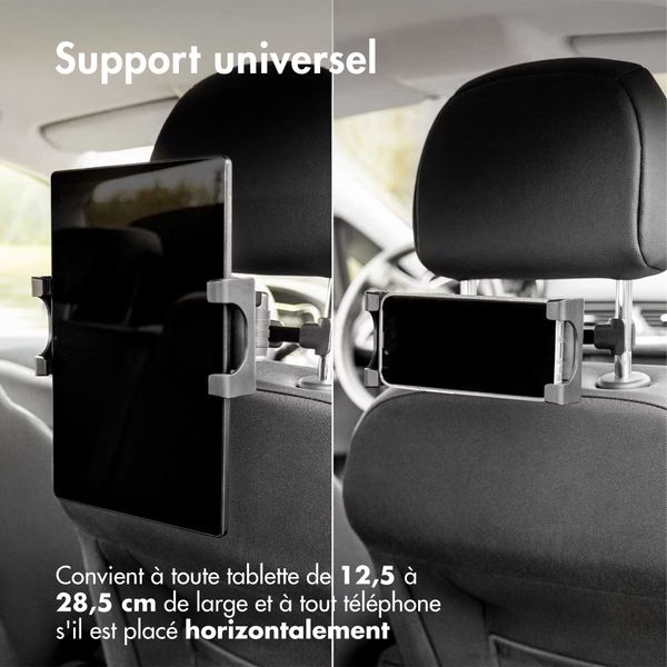 imoshion Support de tablette pour voiture - Réglable - Appui-tête - Noir