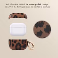 Selencia Coque Sabi Apple AirPods 3 - imprimé léopard - Mocha Brown