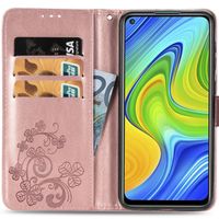 Etui de téléphone Fleurs de Trèfle Xiaomi Redmi Note 9