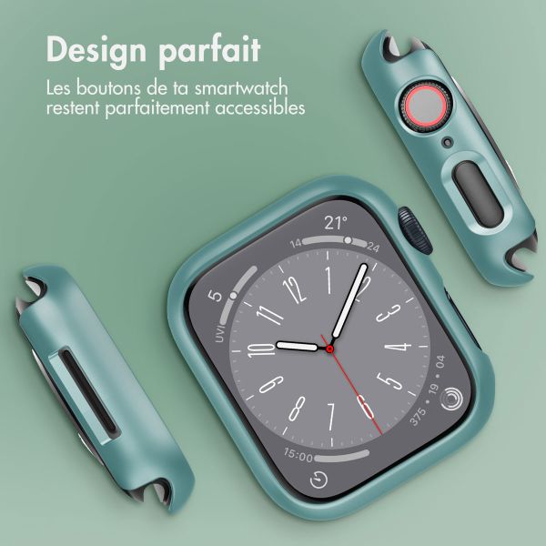 imoshion Coque rigide à couverture complète Apple Watch Series 7 / 8 / 9 - 45 mm - Vert foncé