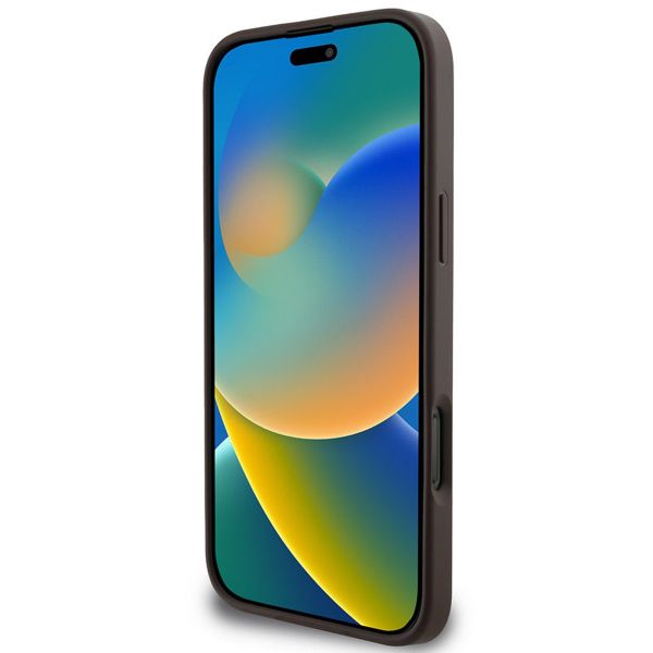 Guess Coque 4G Metal Logo Backcover Apple iPhone 16 Pro Max - Marron