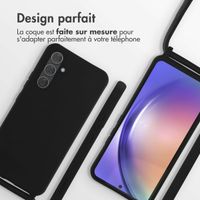 imoshion ﻿Coque en silicone avec cordon Samsung Galaxy A54 (5G) - Noir