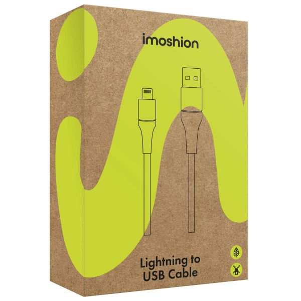 imoshion Câble Lightning vers USB - Certifié MFi - Textile tressé - 3 mètres - Blanc