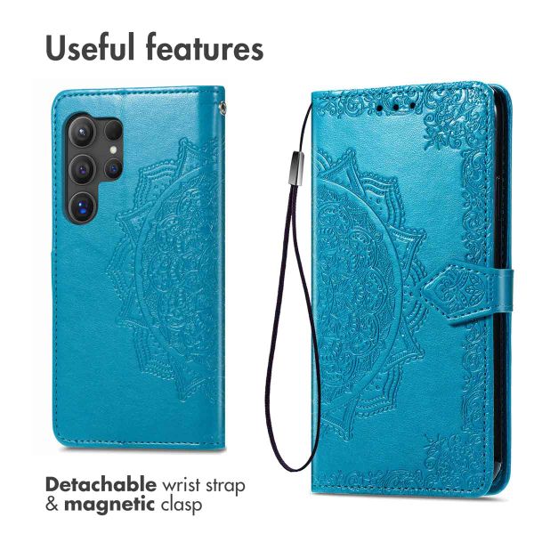 imoshion Etui de télephone Mandala Samsung Galaxy S24 Ultra - Turquoise