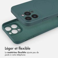 imoshion Coque Couleur avec MagSafe Apple iPhone 14 Pro Max - Vert foncé