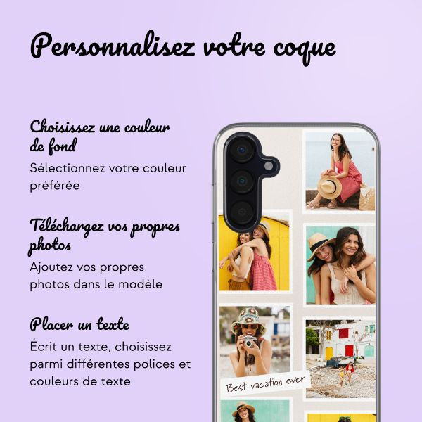 Coque avec votre propre photo et/ou texte Samsung Galaxy A15 (5G/4G) - Filmrol nummer 3