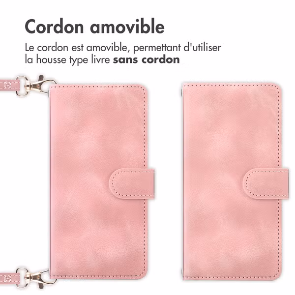 imoshion Etui de télephone portefeuille avec cordon Samsung Galaxy A57 (5G) - Rose