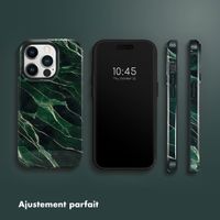 Selencia Coque arrière Vivid Tough iPhone 14 Pro - Chic Marble Quartz