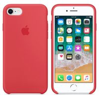 Apple Coque en silicone Apple iPhone SE (2022 / 2020) / 8 / 7 - Red Raspberry