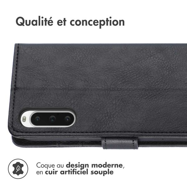 imoshion Étui de télephone portefeuille Sony Xperia 10 V - Noir
