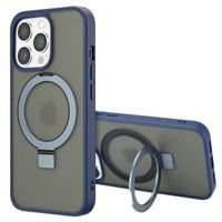 Accezz Coque Ring Stand avec MagSafe iPhone 13 Pro - Blue