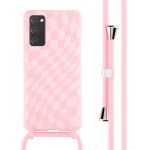 imoshion Coque design en silicone avec cordon Samsung Galaxy S20 FE - Retro Pink