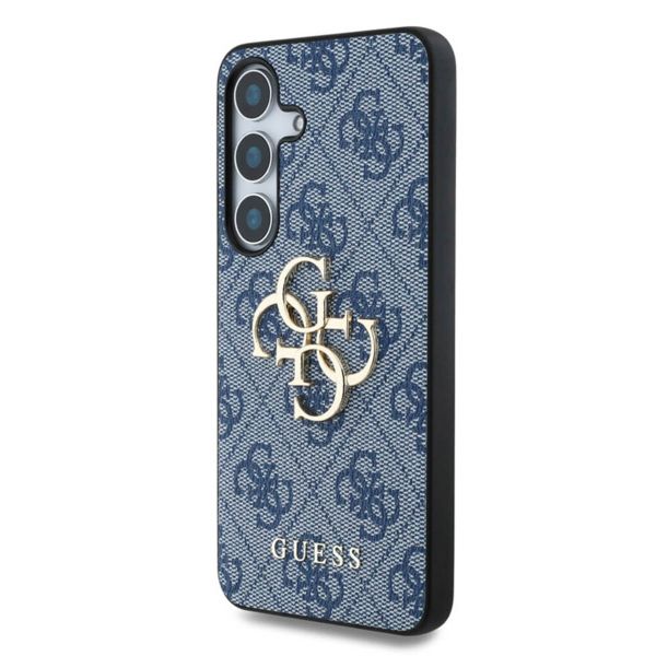 Guess Coque 4G Metal Logo Backcover Samsung Galaxy S25 - Bleu