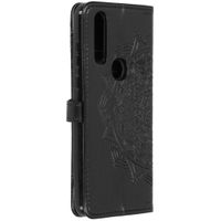 Etui de téléphone Mandala Motorola One Action - Noir