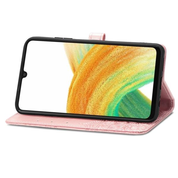 imoshion Etui de télephone Mandala Samsung Galaxy A13 (4G) - Rose Doré
