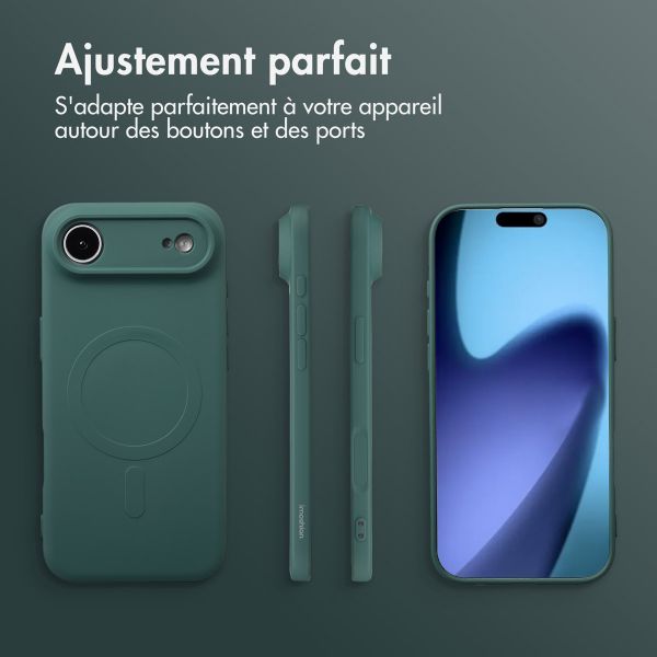 imoshion Coque Couleur avec MagSafe Apple iPhone Air - Vert foncé
