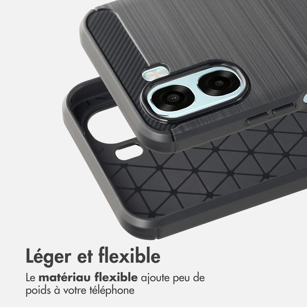 imoshion Coque Brushed Oppo A6x (4G/5G) - Noir