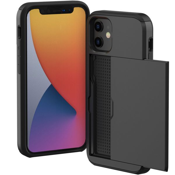 imoshion Coque arrière avec porte-cartes iPhone 12 Mini - Noir