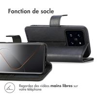 imoshion Étui de téléphone portefeuille Luxe Xiaomi 14 Pro - Noir