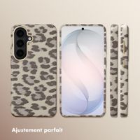 Selencia Coque Sabi imprimé panthère avec MagSafe Samsung Galaxy S26 - Soft Ivory