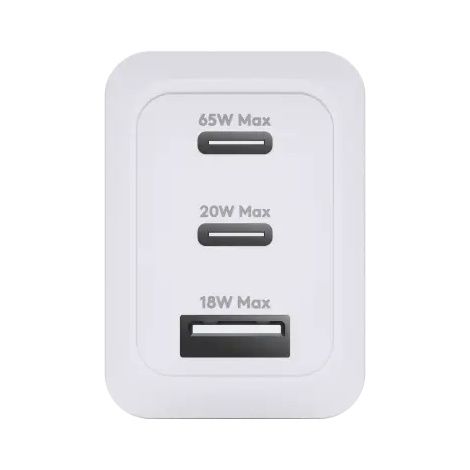dbramante1928 Chargeur Re-charge 2x USB-C 65 W et USB-A 18 W - Blanc