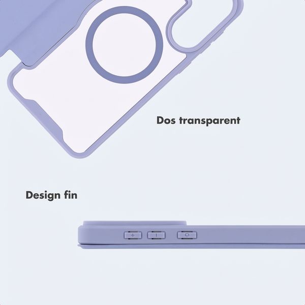 imoshion Bookcase transparente avec MagSafe Samsung Galaxy A37 (5G) - Lilas