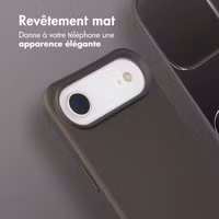imoshion Coque arrière Color avec cordon amovible et MagSafe Apple iPhone Air - Black Coffee