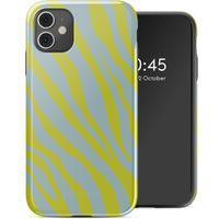 Selencia Coque arrière Vivid Tough iPhone 11 - Zebra Winter Sky Titanium Yellow