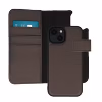 imoshion Étui portefeuille luxe 2-en-1 amovible Apple iPhone 14 - Marron